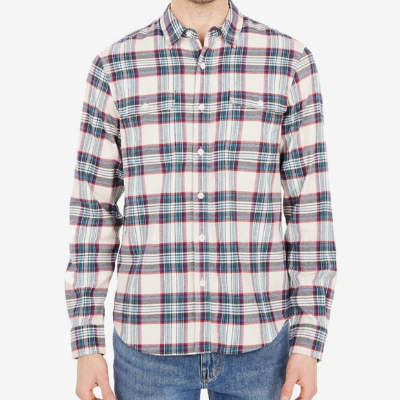 Lucky Brand Flannel men's shirt new Classic Fit Humboldt NEW Plaid Check Fall